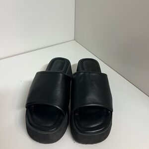 Black Slide Sandals